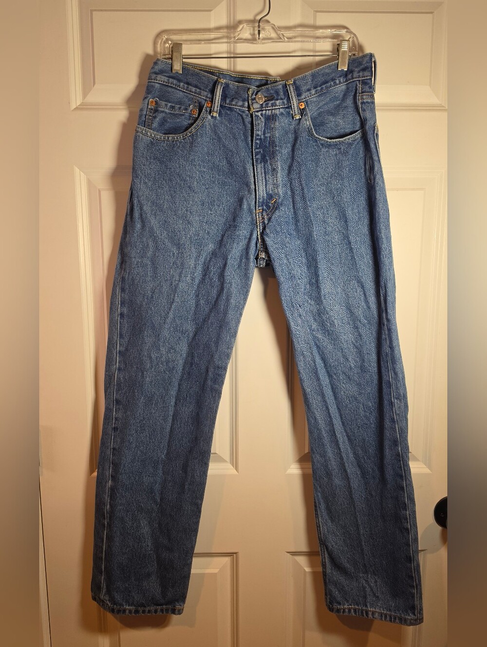 Levis 550 Vintage Classic Men's Blue Straight-Leg Relaxed Jeans 34 X 32